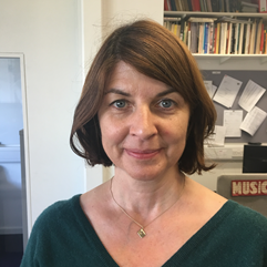 Image of a white woman with brown hair