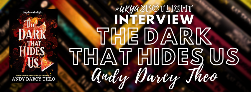 Title in white on maroon and gold book spines next to image of book cover