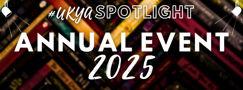 Banner with "ANNUAL EVENT 2025" in white on blurred red, black, and gold book spines