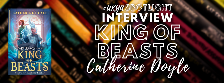 Title in white on black, red, and gold box spines next to image of blue book cover