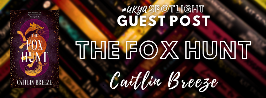 Title in white on black, red, and gold box spines next to image of purple book cover